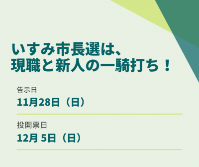 イセエビの漁獲量、日本一!いすみ市長選は現職と新人の一騎打ち!