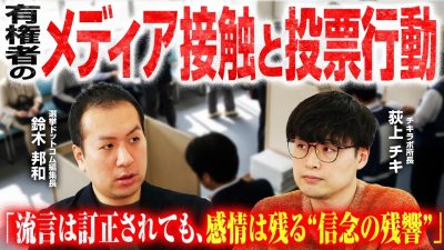 なぜファクトチェックは逆効果になるのか?参政党支持者データから読み解く、情報接触と「信念の残響」とは?