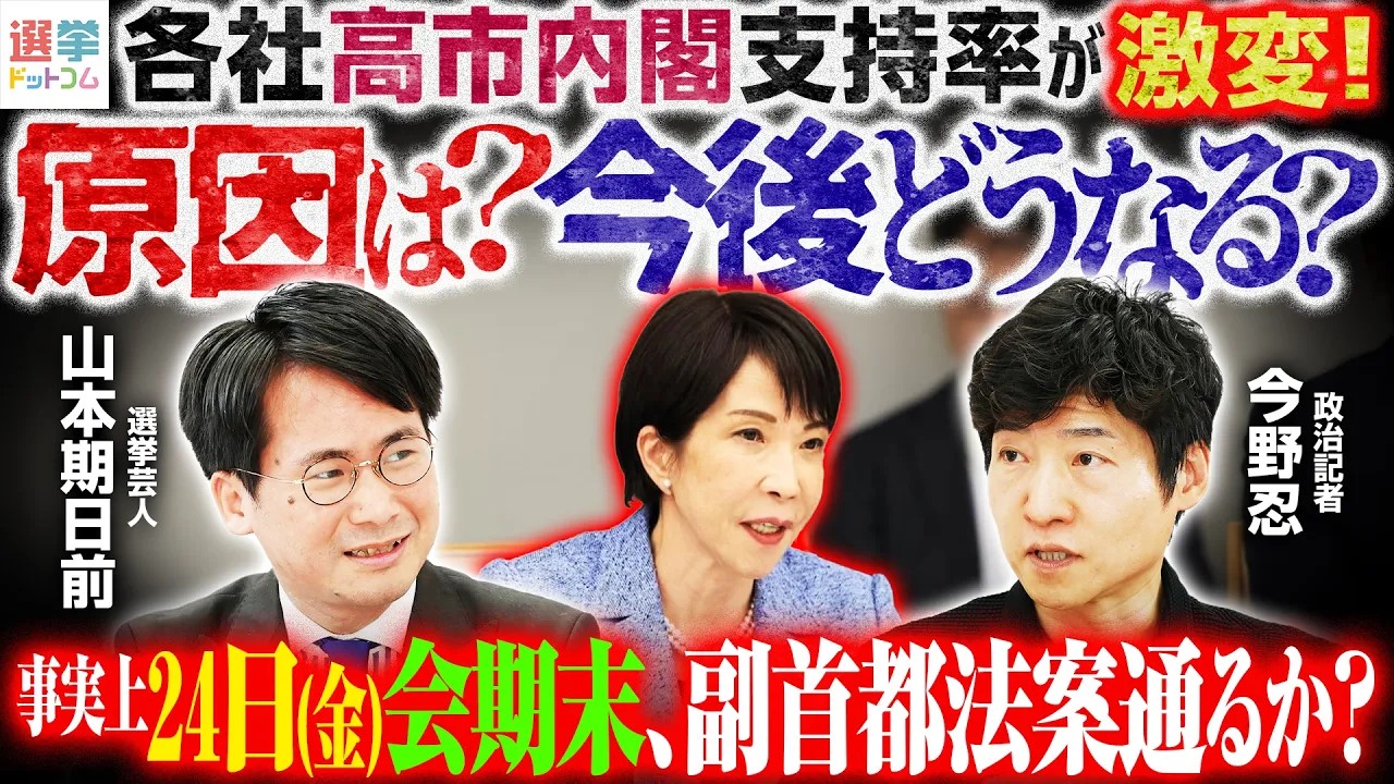 高市内閣の支持率ダウンは政策の失速感が原因か！？安倍政権との夏休み